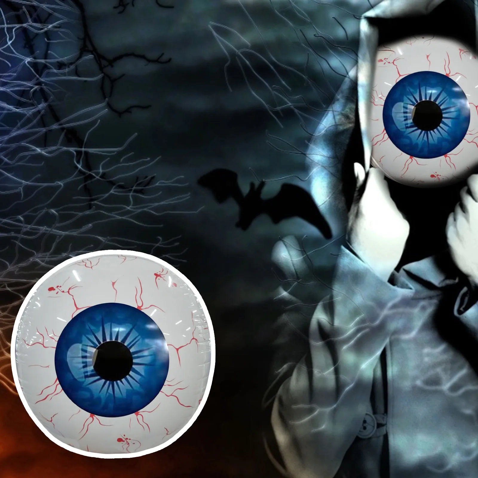 Halloween Inflatables Bloodshot Eyeball Yard Decor 2025 - Image 12