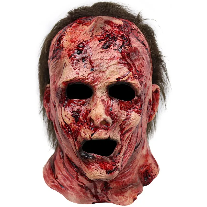 Halloween Mask Full Head Realistic Zombie Clown Horror Mask Halloween 2025 Scary Cosplay Party Prop - Image 6
