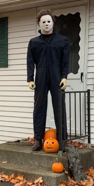 Lifelike Michael Myers Foam Latex Horror Mask - Perfect for Halloween Costume Parties, Handmade Replica of Iconic Character - Image 4