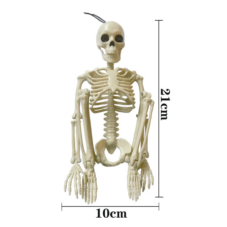 Halloween Plastic Skeleton Couple Props Wedding Veil Decor - Image 2