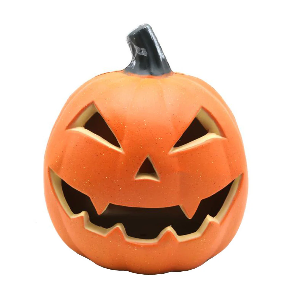 Halloween Pumpkin Lantern Plastic Blow Molded Decor - Image 3