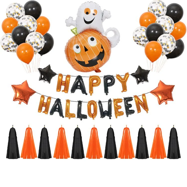 Halloween Balloons Party Kit With Banner And Props 2025 - Image 8