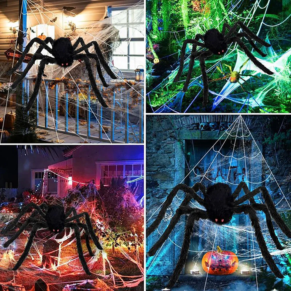 Halloween Spider Web Triangle Lawn Decor 2025 Haunted Prop - Image 4