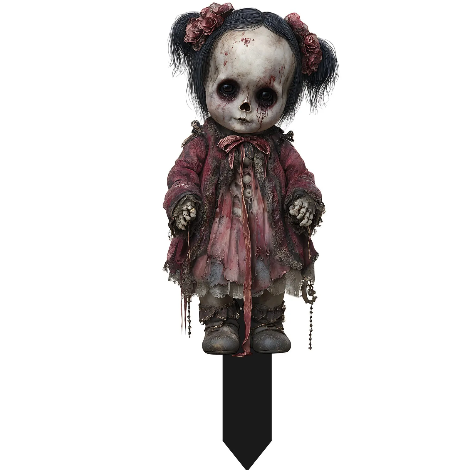 Halloween Yard Stakes Plastic Spooky Cartoon Garden Ornaments Fall 2025 Outdoor Courtyard Decor Easy Setup - Image 9
