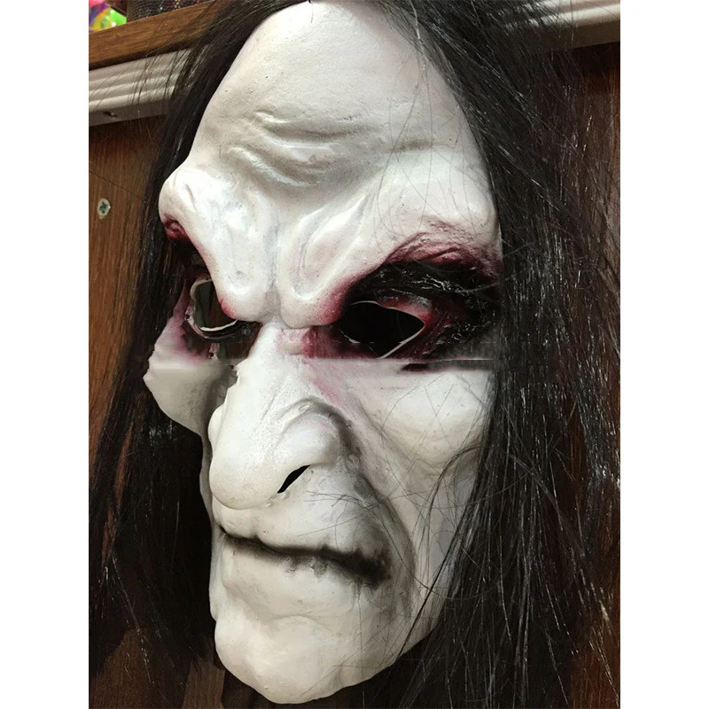 Halloween Mask One Size Rubber Zombie Ghost Scary 2025 - Image 3
