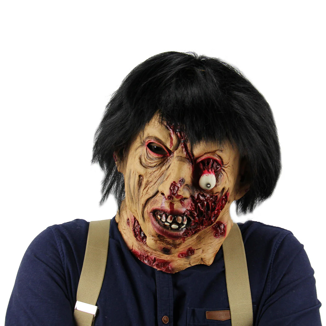 Halloween Zombie Mask Realistic Latex Cosplay Haunted - Image 3