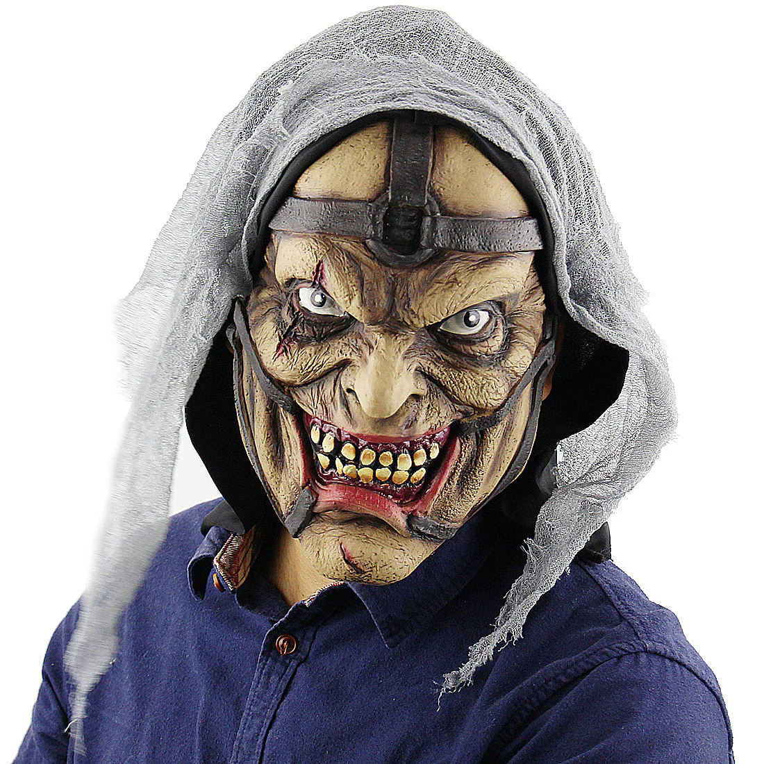 Halloween Zombie Mask Realistic Latex Cosplay Haunted - Image 6
