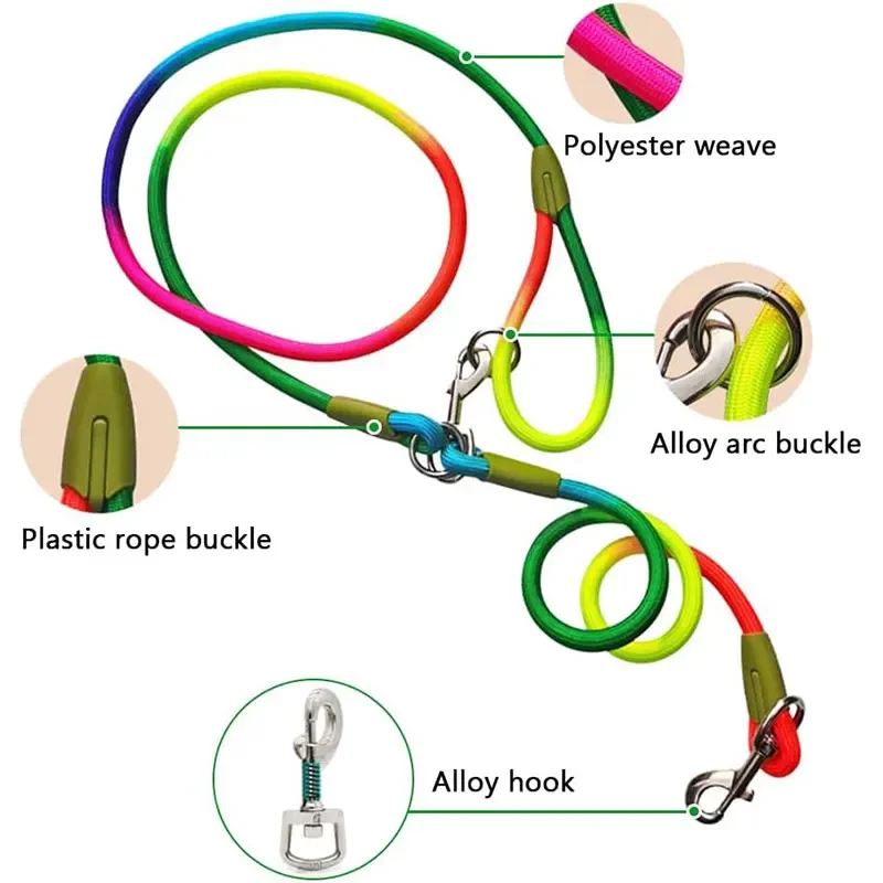 Hands Free Dog Leash Reflective Adjustable Nylon Walking Jogging Leash Fall 2025 Secure Hands Free Control - Image 4