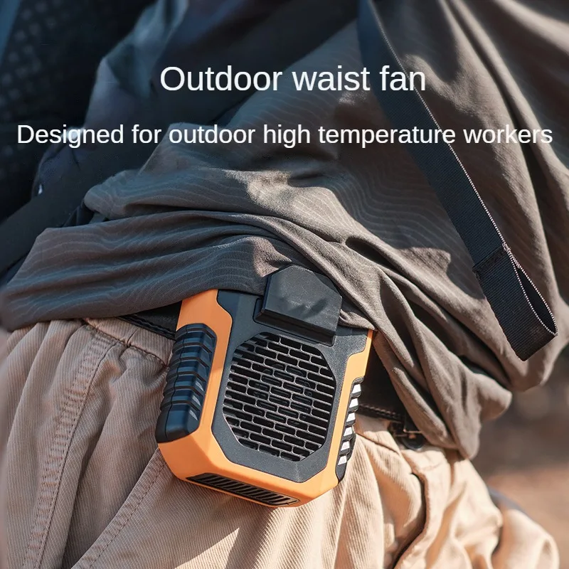 Hanging Neck Waist Fan USB Mini Charging Clip Fan - Outdoor Portable Mute Cooling Tool with Powerbank - Image 3