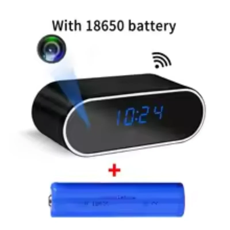 HD 1080P Alarm Clock Camera Wireless Wifi Surveillance Cam With IR Night Vision DVR For Home Security Fall 2025 - Image 6