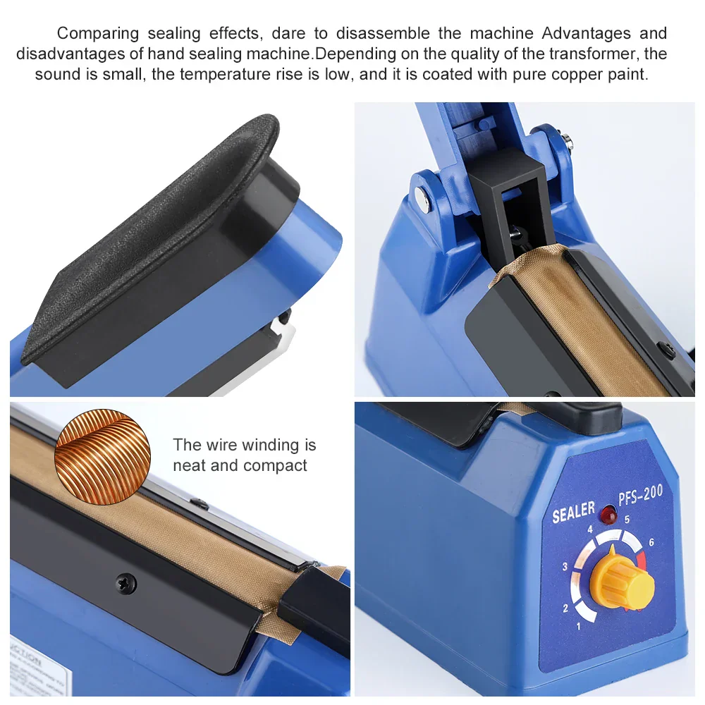 Heat Sealer 8 Inch Handheld Impulse Bag Sealer Compact Packaging Tool Fall 2025 Airtight Food Storage - Image 3