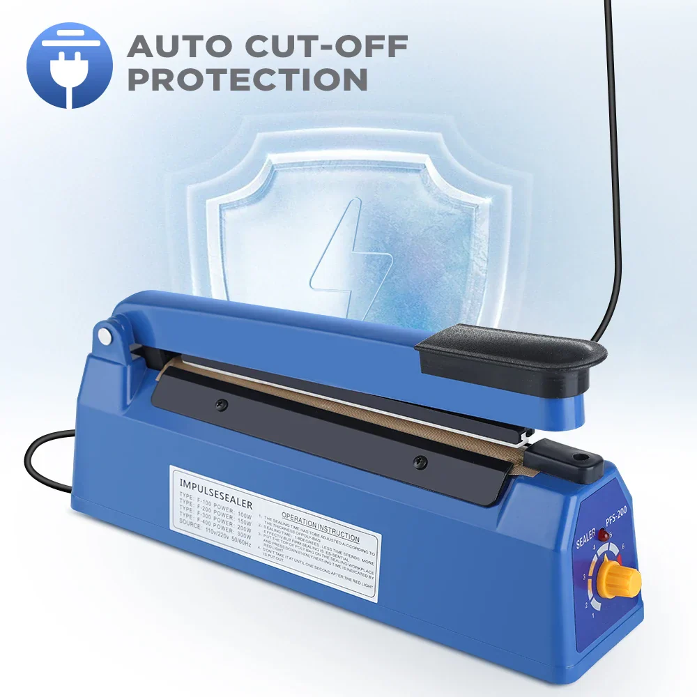 Heat Sealer 8 Inch Handheld Impulse Bag Sealer Compact Packaging Tool Fall 2025 Airtight Food Storage - Image 6