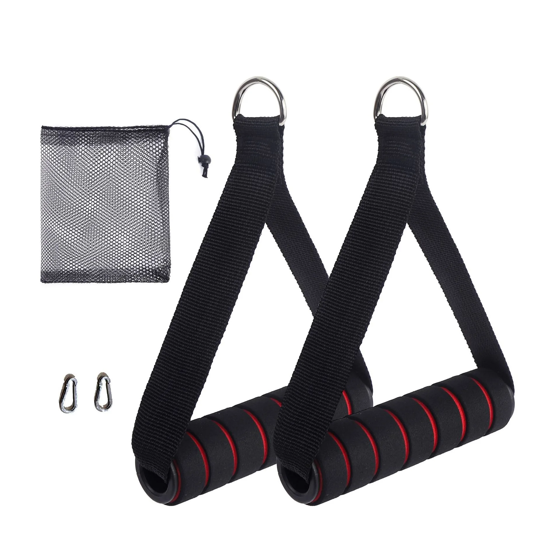 Heavy Duty D-Ring Metal Gym Handles - Fitness Equipment for Cable Machines & Resistance Bands - Image 7