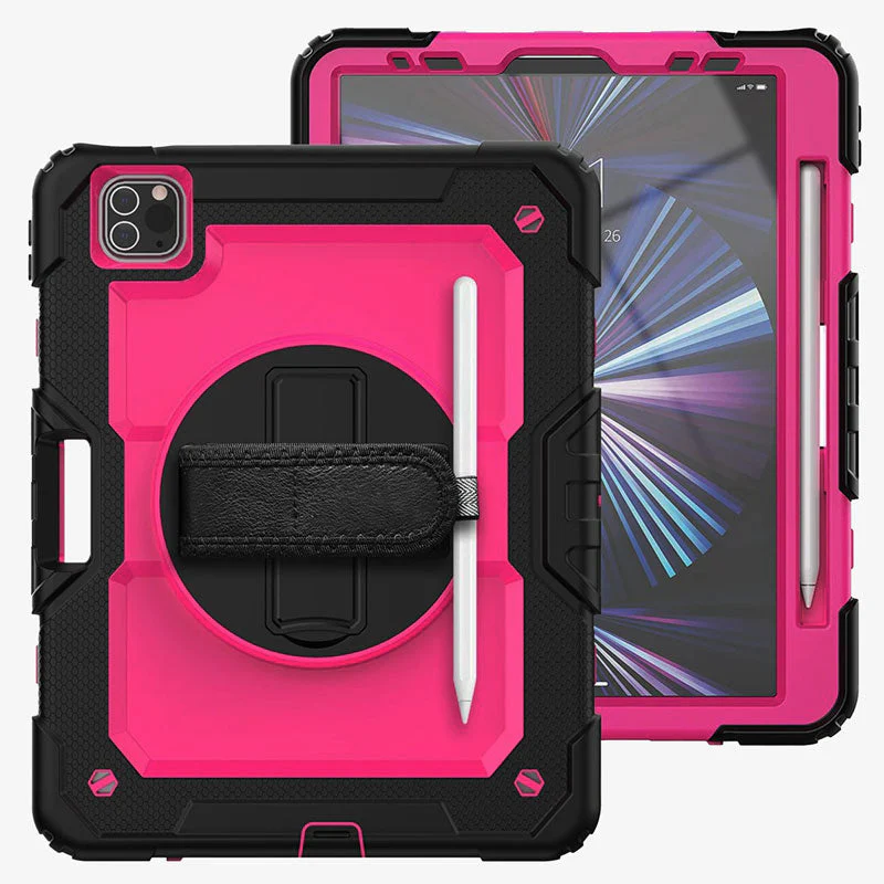 Heavy Duty iPad Case Rugged Tablet Cover With Hand Strap - Image 11