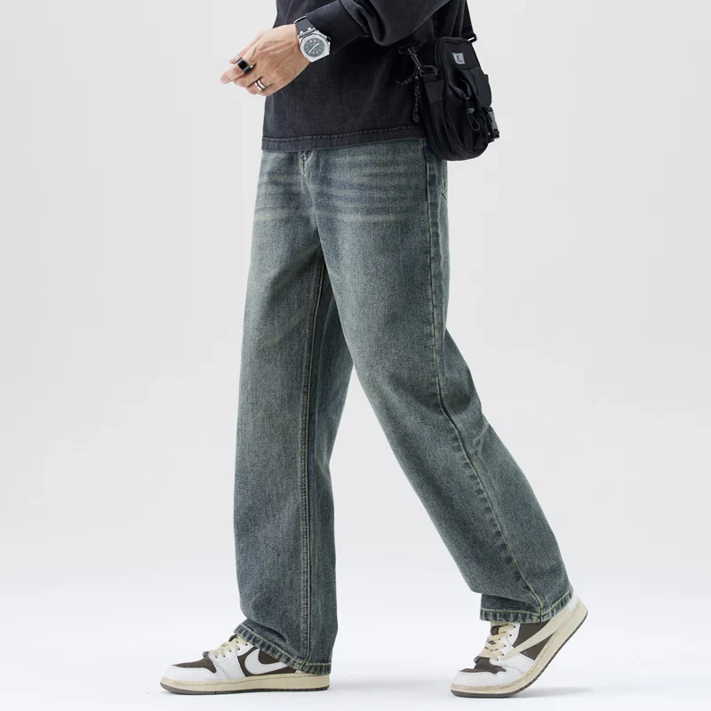 Heavyweight Men's Jeans - Loose Straight, Cotton Street - Image 2