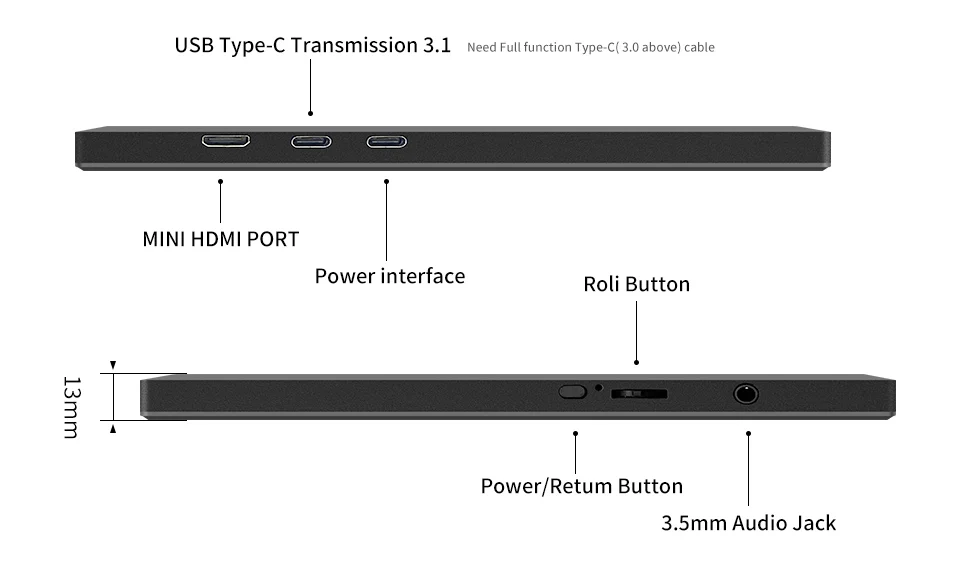 Portable Monitor 11.6 Inch HDMI Gaming Second Screen - Image 16