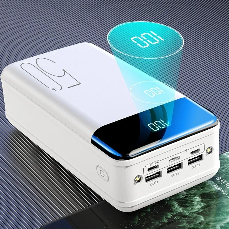 High-Capacity 50000mAh Portable Power Bank with LED Display for iPhone 13, Samsung S22, and Xiaomi - Image 2