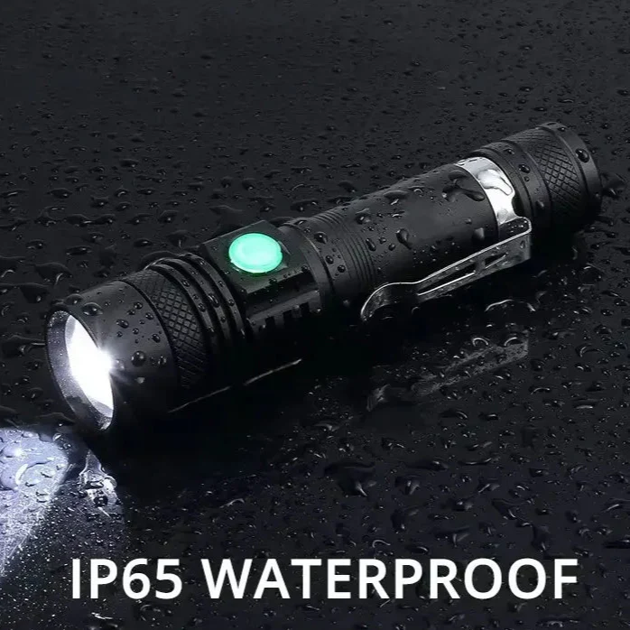 High Power LED Flashlights Zoomable Camping Torch with T6 LED, Waterproof, 4 Lighting Modes, USB Charger, Outdoor Emergency Light - Image 6