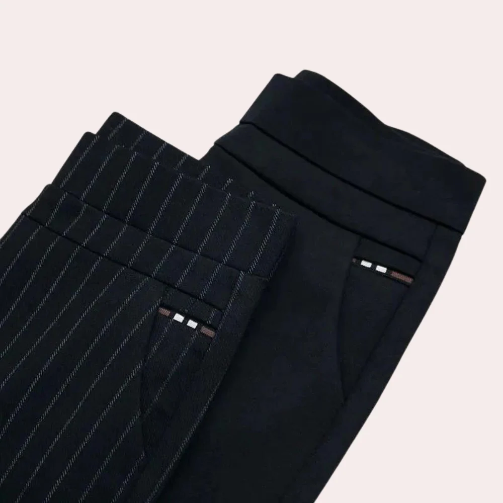 High Waist Black Stretch Pants for Women, Comfortable Versatile Office and Casual Wear, M-4XL - Image 4