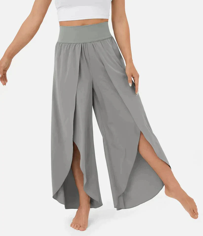 High-Waisted Palazzo Pants for Women, Comfortable Wide-Leg Trousers, Lightweight Summer Fashion - Image 13