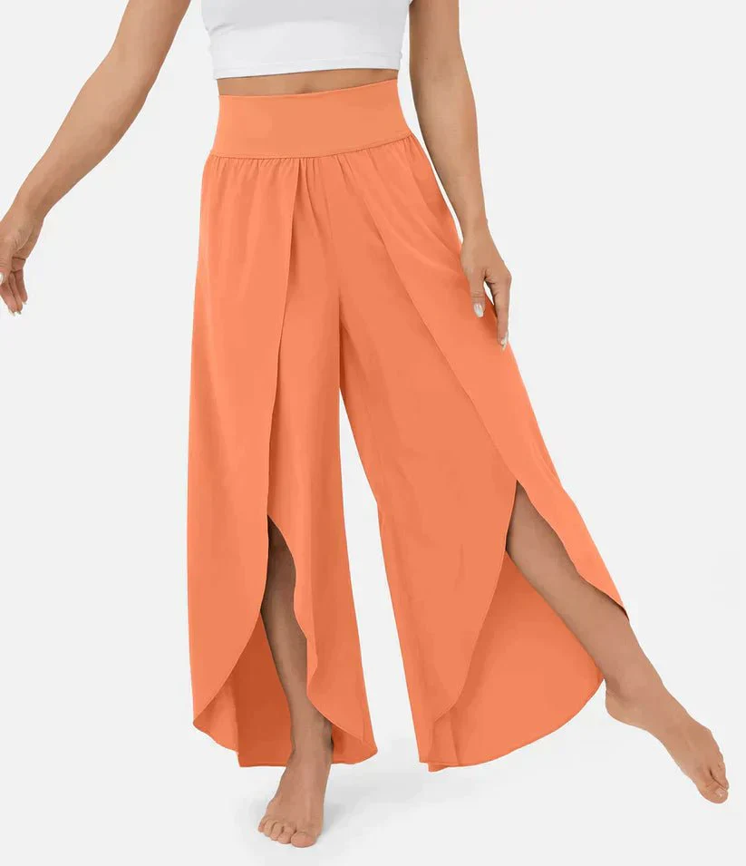 High-Waisted Palazzo Pants for Women, Comfortable Wide-Leg Trousers, Lightweight Summer Fashion - Image 14