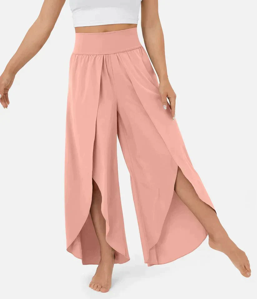 High-Waisted Palazzo Pants for Women, Comfortable Wide-Leg Trousers, Lightweight Summer Fashion - Image 16
