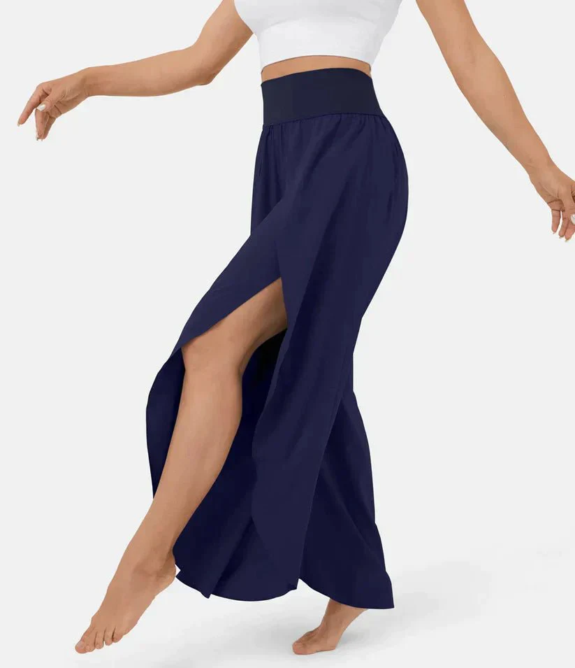 High-Waisted Palazzo Pants for Women, Comfortable Wide-Leg Trousers, Lightweight Summer Fashion - Image 5