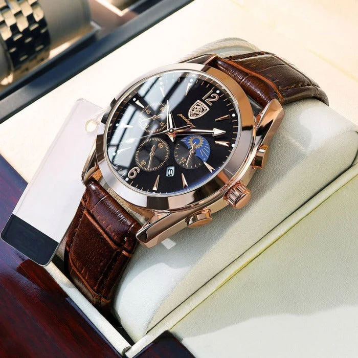 High-Quality men's analog watch – classic stainless steel design, waterproof, for all occasions