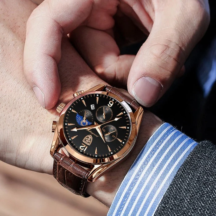 High-Quality men's analog watch – classic stainless steel design, waterproof, for all occasions - Image 4