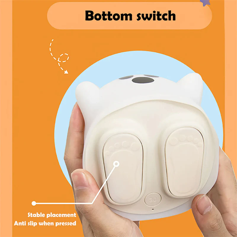 Silicone Night Light Touch Lamp Bedside Cute Halloween - Image 6