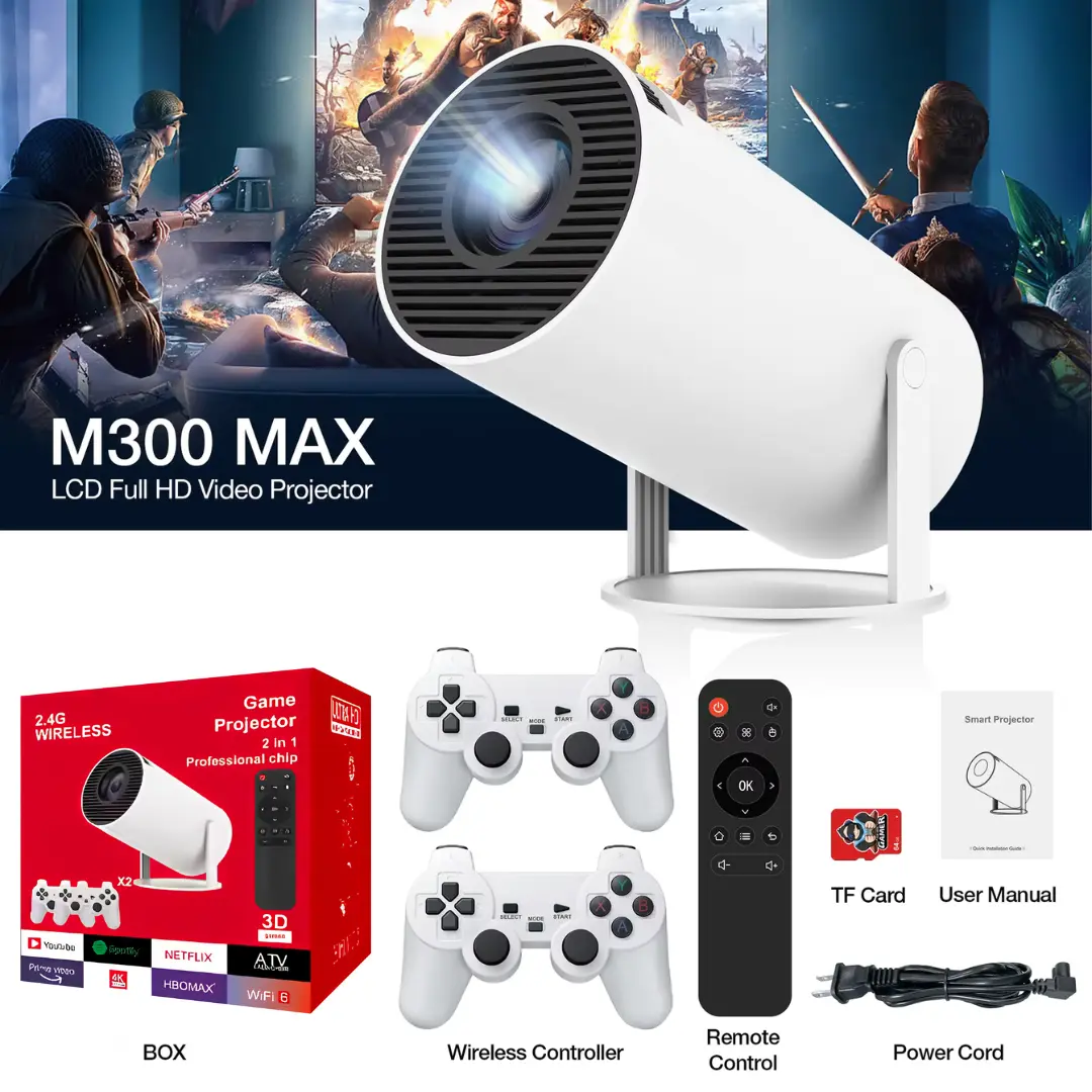 Home Theater Gaming Projector - Wifi6, BT5.0, 130" Screen - Image 6