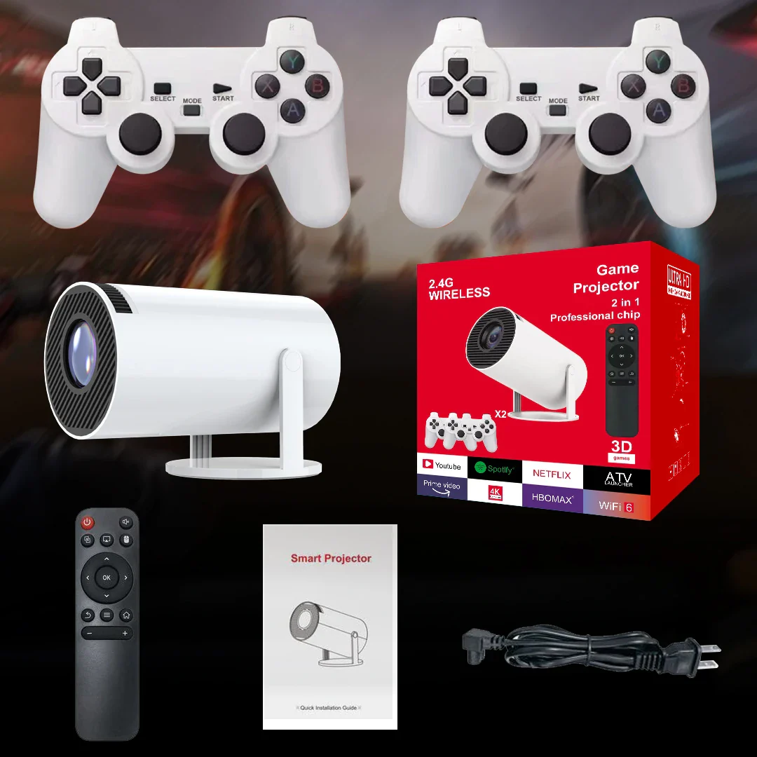 Home Theater Gaming Projector - Wifi6, BT5.0, 130" Screen - Image 7