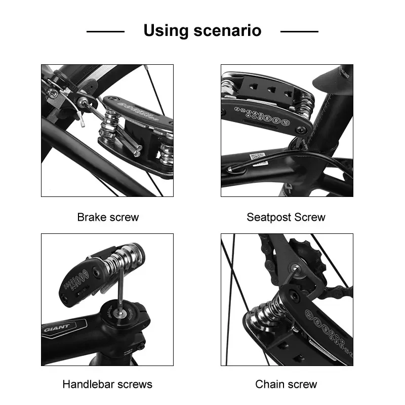 Home Tools Bicycle Repair Multi Tool Kit with Screwdriver, Tire Levers & Wrenches - Image 6