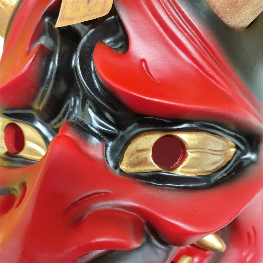Horror Hannya Mask Resin Demon Cosplay Halloween 2025 - Image 4