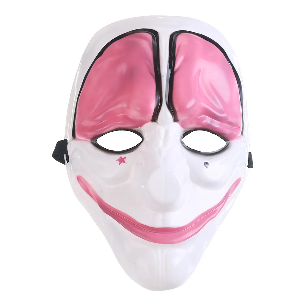 Halloween Mask Payday 2 Clown Full Face PVC Cosplay - Image 7