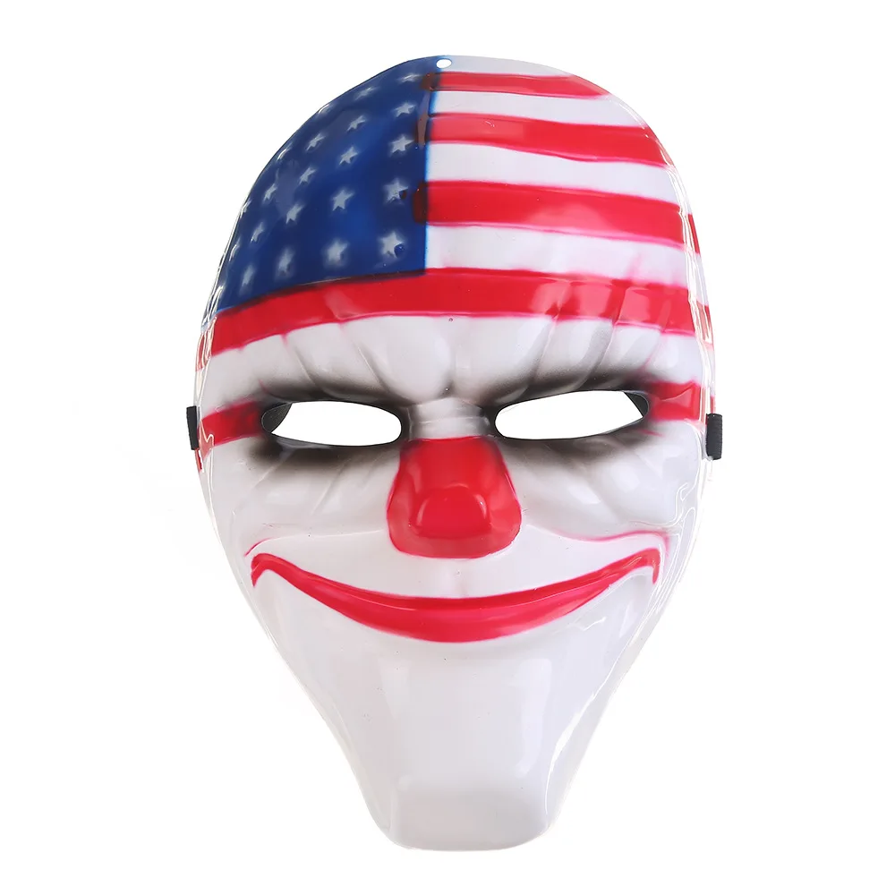 Halloween Mask Payday 2 Clown Full Face PVC Cosplay - Image 9