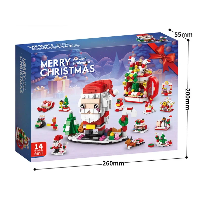 Christmas Building Blocks Advent Calendar DIY Kit Kids - Image 25