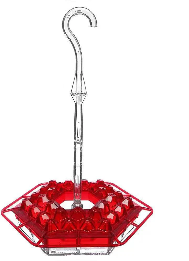 Hummingbird Feeder Ant Proof Outdoor Hanging Perch Hex - Image 9