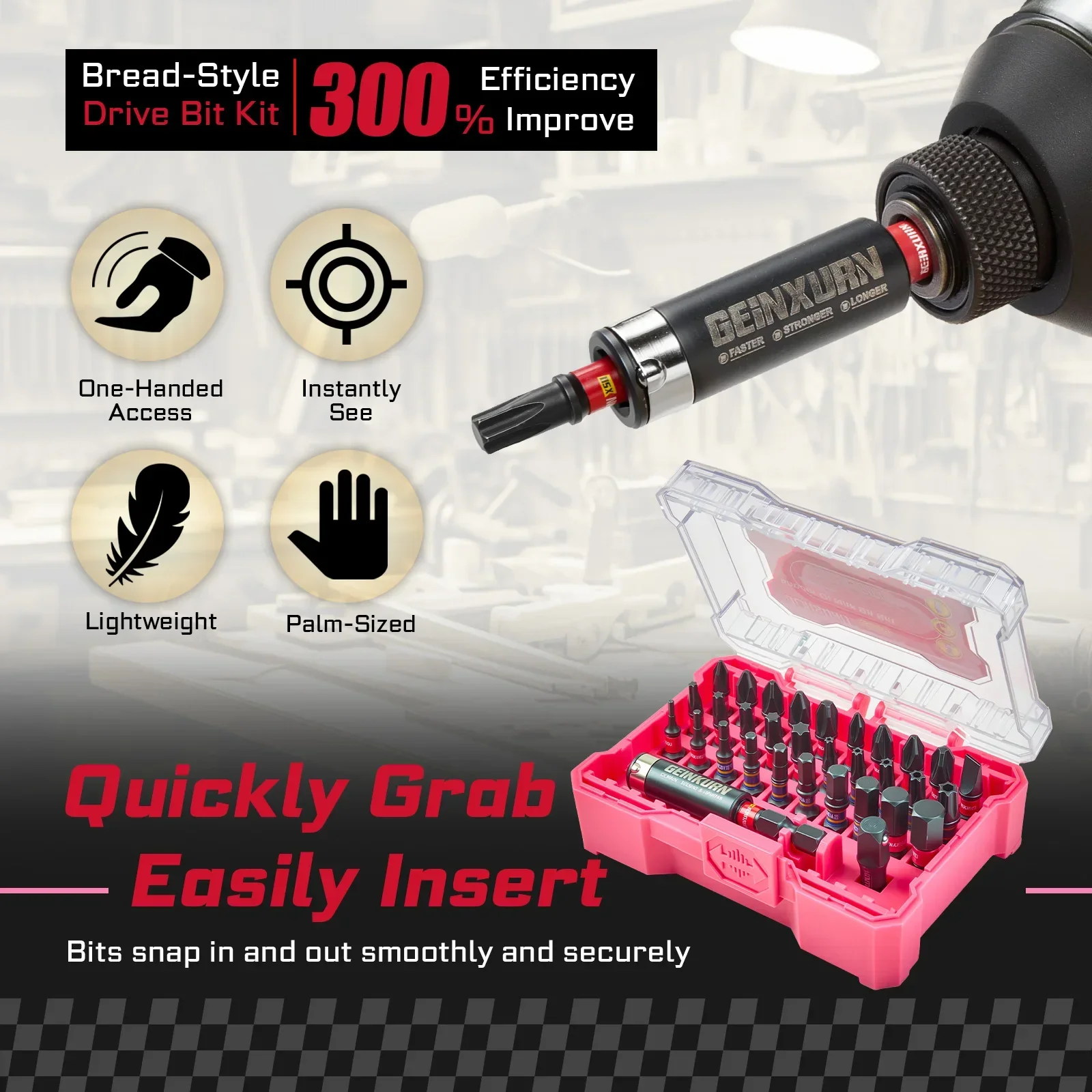 Impact Screwdriver Bits Set S2 Steel 32Piece With Magnetic Bit Holder And Case Fall 2025 DIY Gift - Image 3