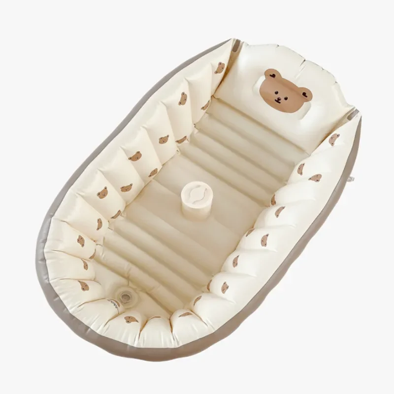 Indoor Inflatable Baby Bathtub - Portable Soft PVC Bath for Infants and Toddlers - Image 2