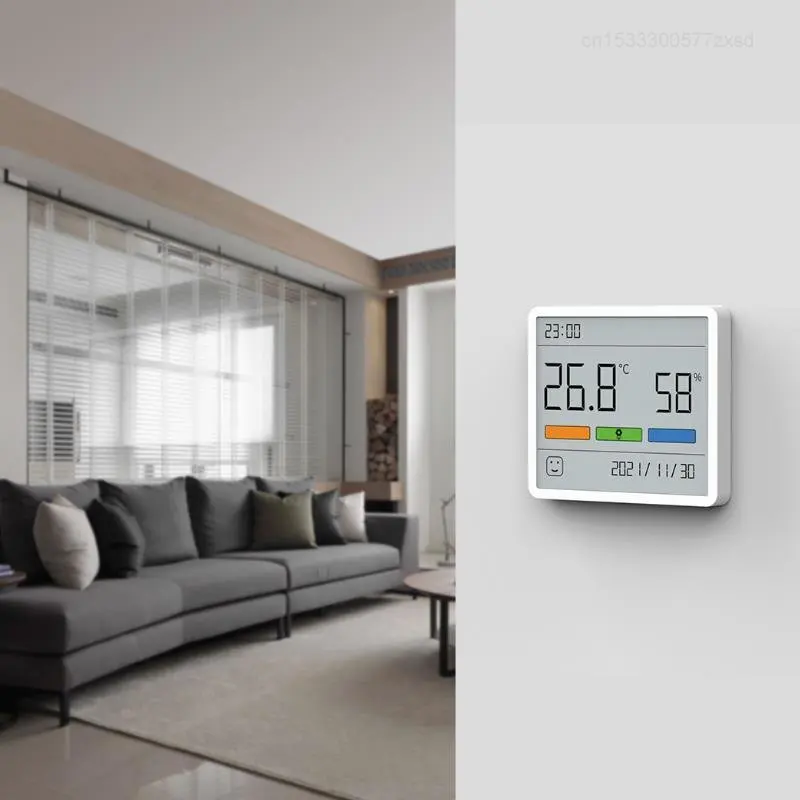 Indoor Thermometer Digital LCD Temperature Humidity Meter Hygrometer Clock Home Climate Monitor Fall 2025 Accurate - Image 5