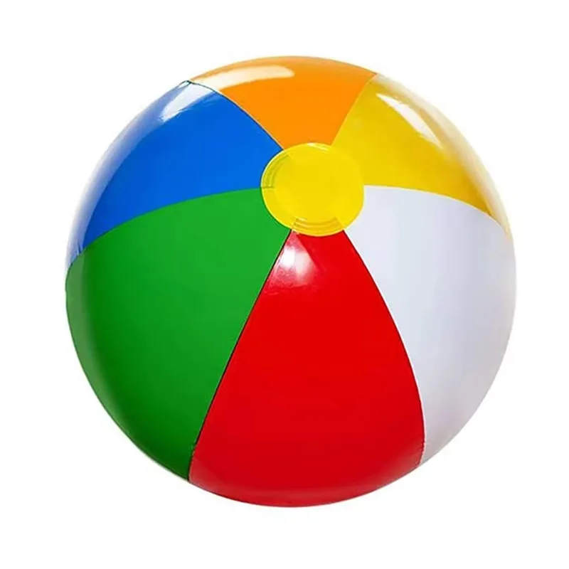 Inflatable Beach Ball 12/16 Rainbow Design for Summer Pool Parties, Water Games, and Outdoor Fun - Image 7
