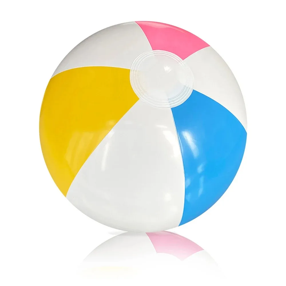 Inflatable Beach Ball 12/16 Rainbow Design for Summer Pool Parties, Water Games, and Outdoor Fun - Image 9