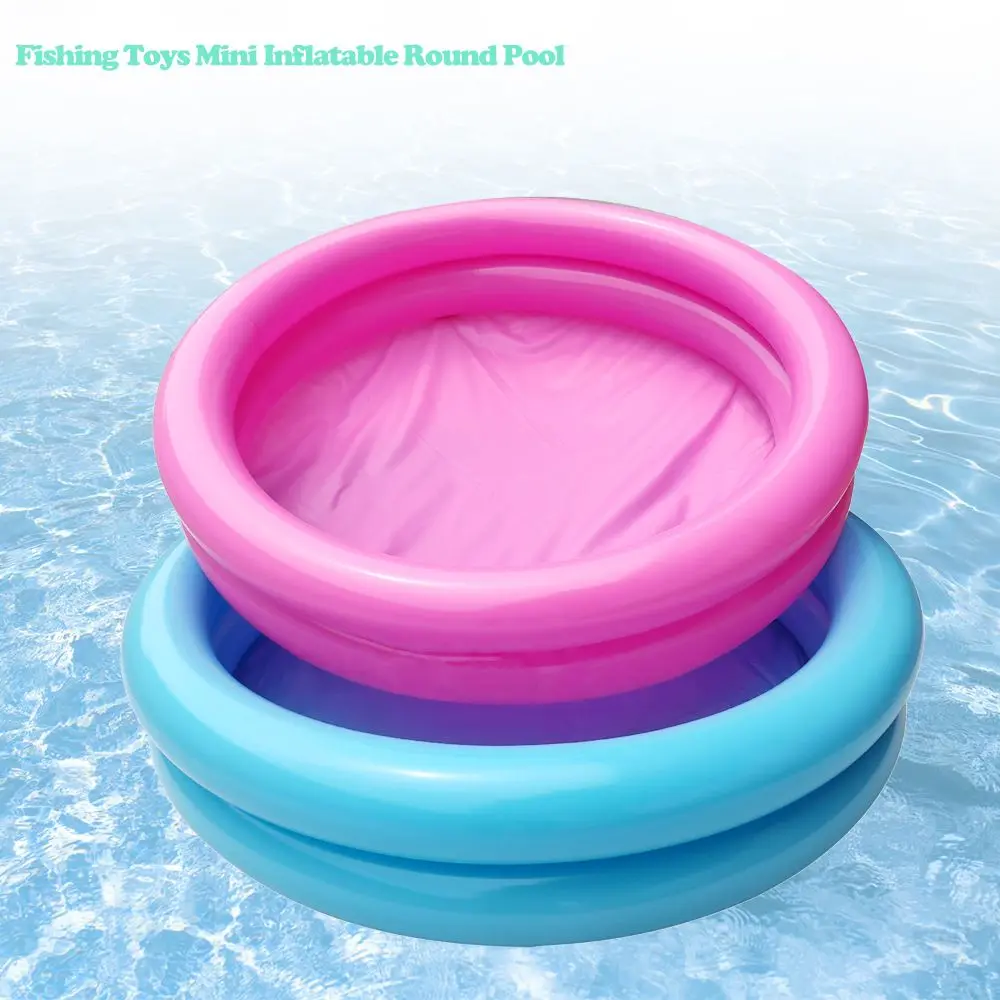 Inflatable PVC Garden Pool for Kids 0-3 Years, Round 60x14cm Puncture Resistant Summer Water Play Basin - Image 3