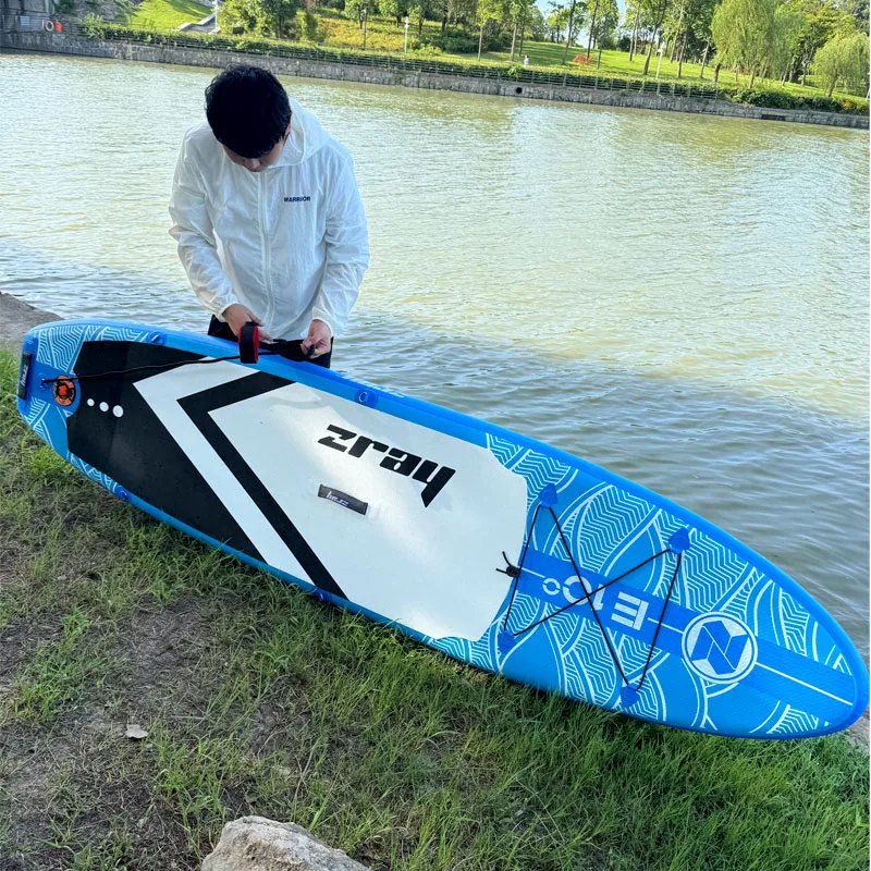 Inflatable Stand Up Paddle Board 297x76 cm with Accessories for Kids and Adults, Lightweight SUP Board for Lakes and Oceans - Image 3