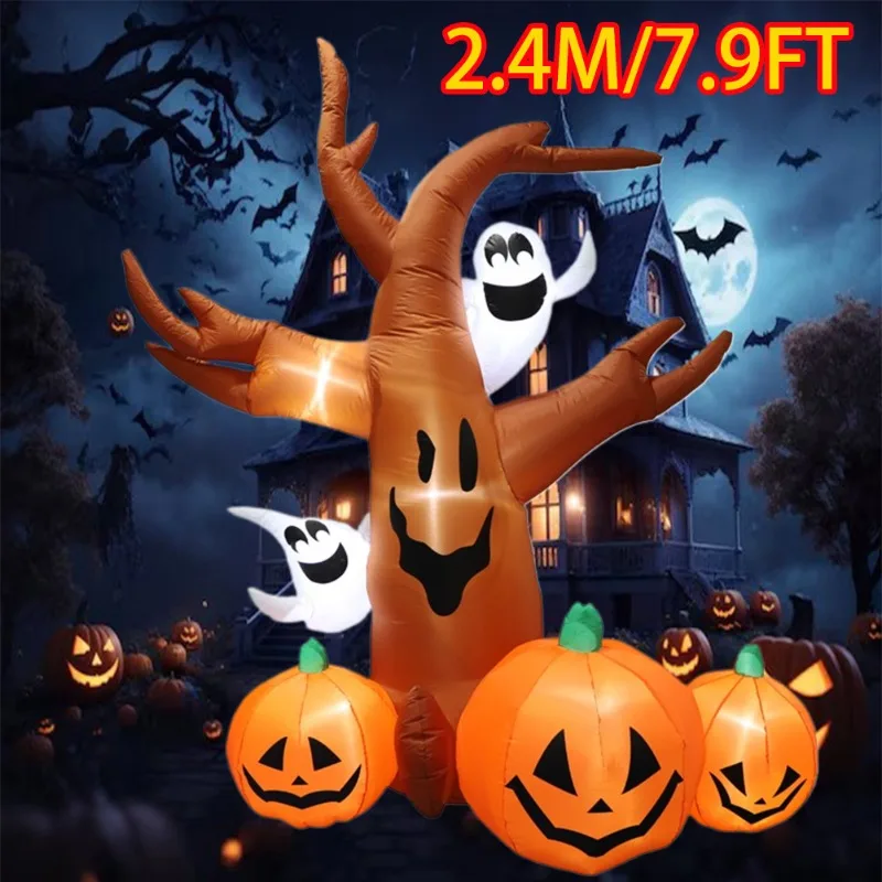Inflatable Halloween Decoration Pumpkin Tree Outdoor Fall 2025 - Image 2