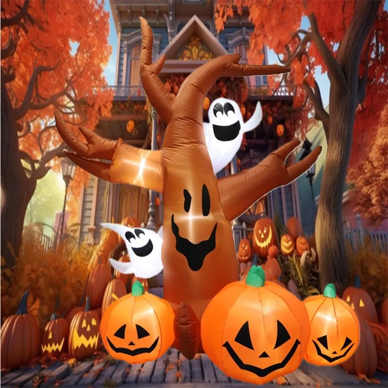 Inflatable Halloween Decoration Pumpkin Tree Outdoor Fall 2025 - Image 3