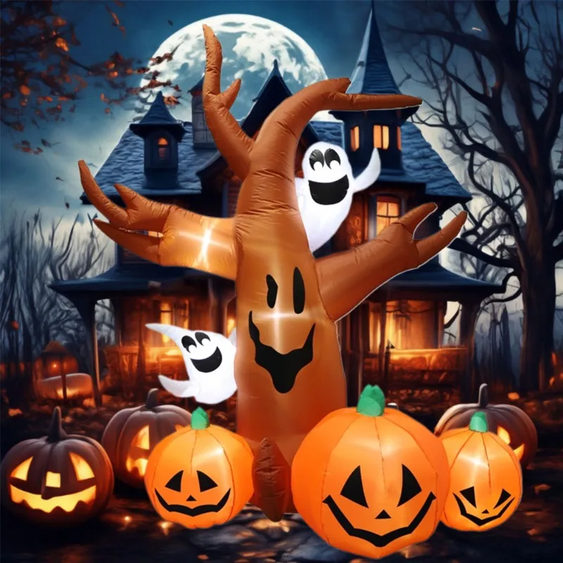 Inflatable Halloween Decoration Pumpkin Tree Outdoor Fall 2025 - Image 5