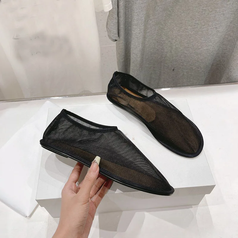 Breathable Women Mesh Ballet Flats - Slip On, For Summer - Image 3