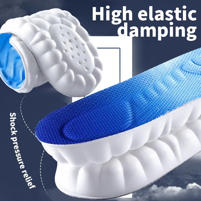 Insoles 4D Cloud Technology Sports Orthopedic Insoles Breathable Shock Absorbent Cushion Back to School 2025 - Image 5